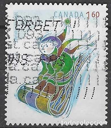 Sellos: CANAD&Aacute; 2008 - NAVIDAD, EN TRINEO - USADO - Foto 1