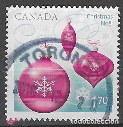 Sellos: CANAD&Aacute; 2010 - NAVIDAD, ADORNOS NAVIDE&Ntilde;OS - USADO - Foto 1