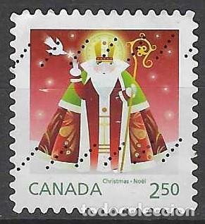 Sellos: CANAD&Aacute; 2014 - NAVIDAD, SAN NICOL&Aacute;S - USADO - Foto 1