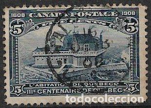 Sellos: CANAD&Aacute;, 1908, YVERT T. n&ordm; 88 (o) - Foto 1