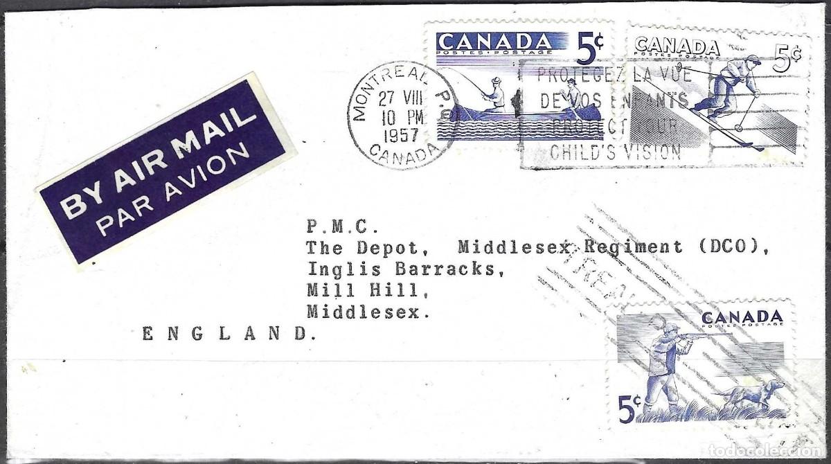 Sellos: SOBRE DE CANADA 1957 - Foto 1