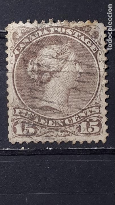 Sellos: CANAD&Aacute;. A&Ntilde;0 1868-90. &deg;. YVERT 25 - Foto 1