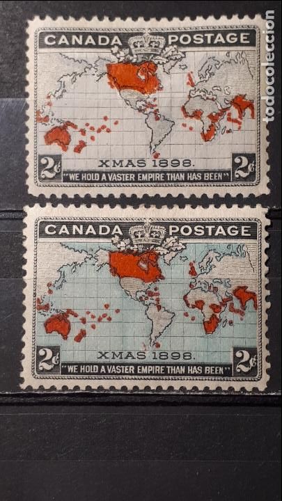 Sellos: CANAD&Aacute;. A&Ntilde;0 1899 * YVERT 73/3a - Foto 1