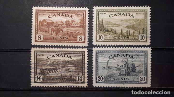 Sellos: CANAD&Aacute;. A&Ntilde;0 1946 &deg;. Yvert 219/22 - Foto 1