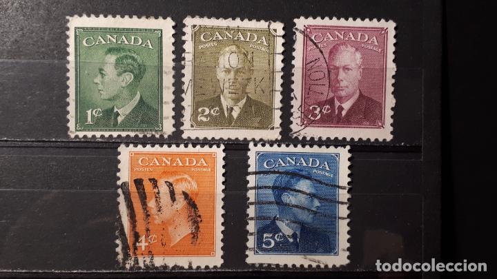 Sellos: CANAD&Aacute;. A&Ntilde;0 1950 &deg;. Yvert 231/5 - Foto 1