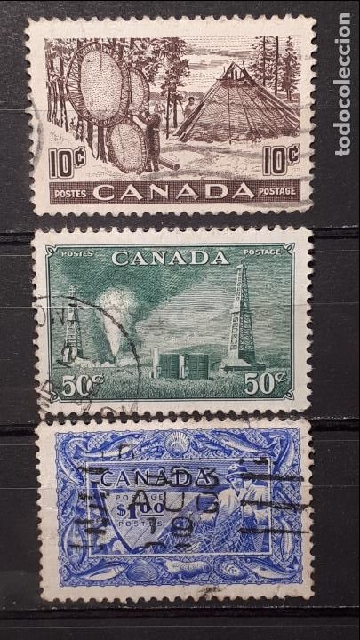 Sellos: CANAD&Aacute;. A&Ntilde;0 1950-51 &deg;. Yvert 241/3 - Foto 1