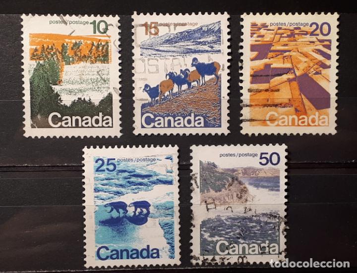 Sellos: CANAD&Aacute;. A&Ntilde;0 1972 &deg; Yvert 471/5 - Foto 1