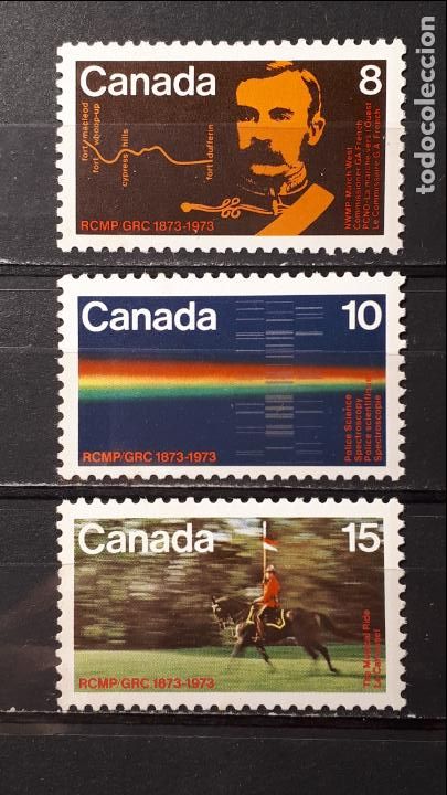 Sellos: CANAD&Aacute;. A&Ntilde;0 1973 **. Yvert 495/7 - Foto 1
