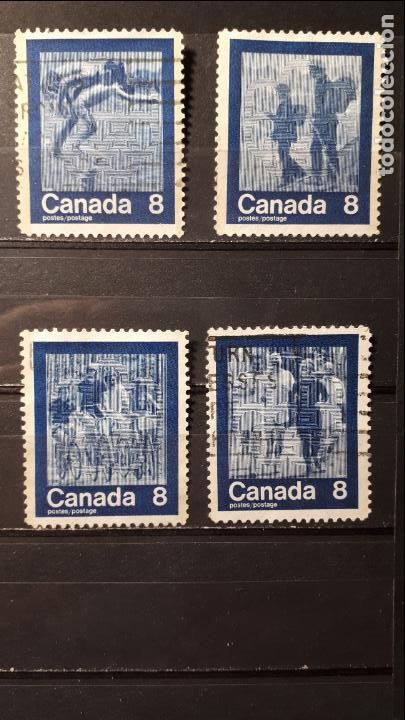 Sellos: CANAD&Aacute;. A&Ntilde;0 1974 &deg;. Yvert 526/9 - Foto 1