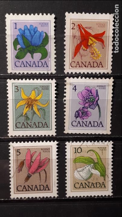 Sellos: CANAD&Aacute;. A&Ntilde;0 1977 &deg; Yvert 625/30 - Foto 1