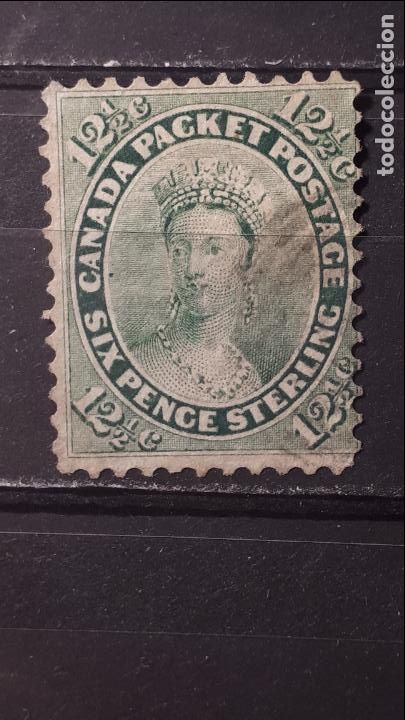 Sellos: CANADA. &deg;. A&ntilde;o 1859-64. Yvert 16 - Foto 1