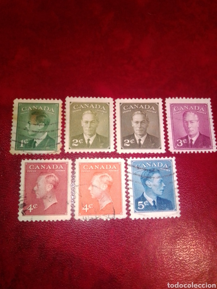 Sellos: Canad&aacute; completa 1949 Jorge VI - Foto 1