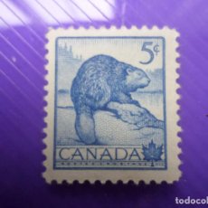 Francobolli: .CANADA, 1953, CASTOR, YVERT 274