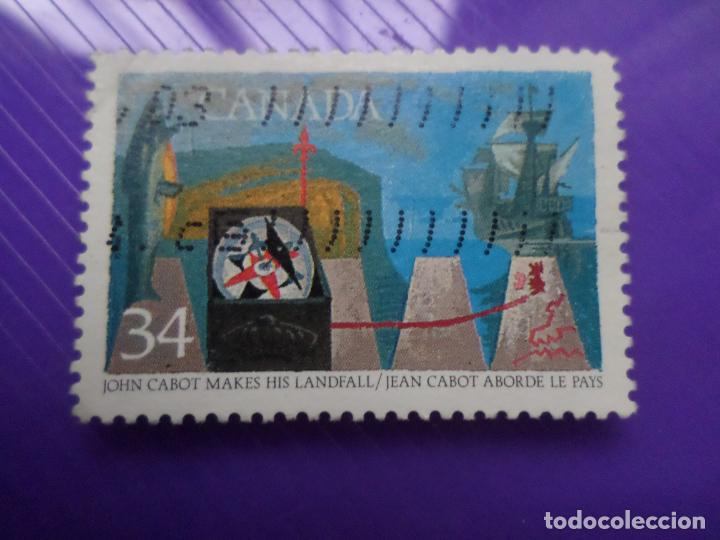 Sellos: .canada, 1986, la exploracion de canada, Yvert 966 - Foto 1