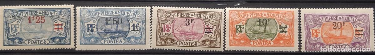 Sellos: SAN PEDRO Y MIGUEL&Oacute;N, 1924. - Foto 1
