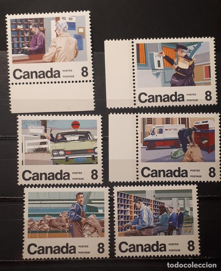 Sellos: CANAD&Aacute; .* *. A&Ntilde;O 1974. YVERT 534/9 - Foto 1