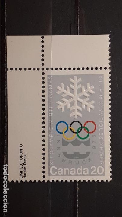Sellos: CANAD&Aacute; .* *. A&Ntilde;O 1976. YVERT 597 - Foto 1