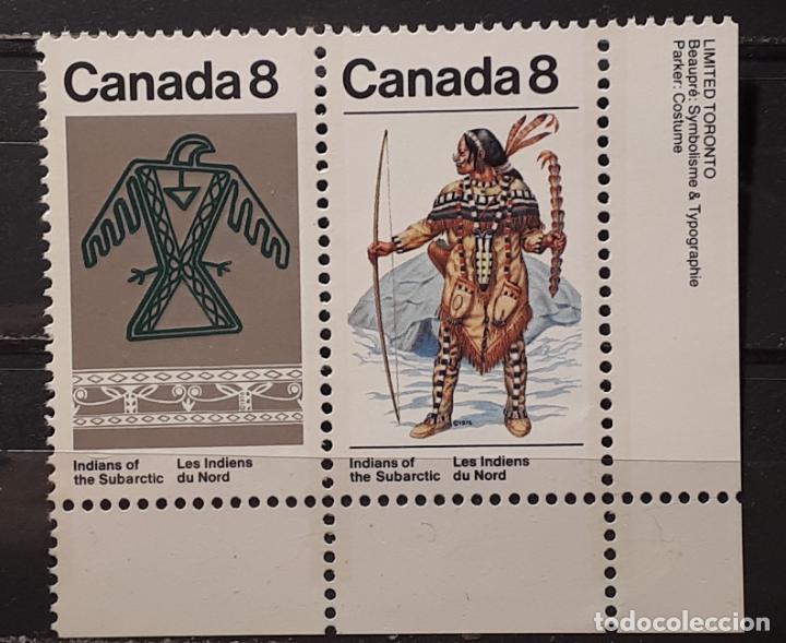 Sellos: CANAD&Aacute; .* *. A&Ntilde;O 1975. YVERT 563/4 - Foto 1