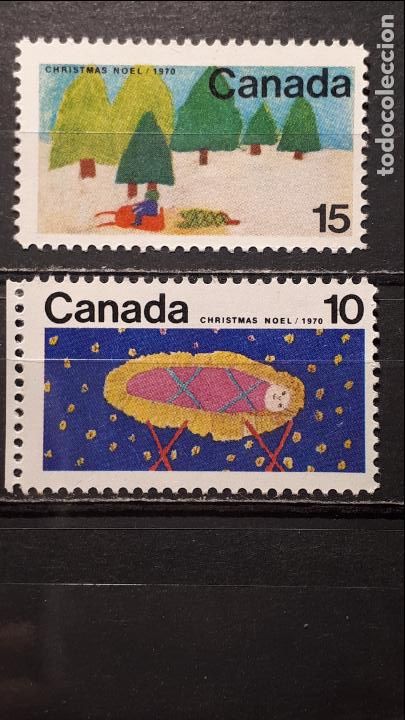 Sellos: CANAD&Aacute; . A&ntilde;o 1970.**. Yvert 449 Y 450 - Foto 1