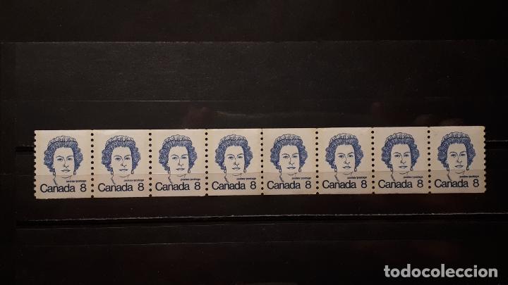 Sellos: CANAD&Aacute; . A&ntilde;o 1973.**. Yvert 514b. Tira de 8 - Foto 1