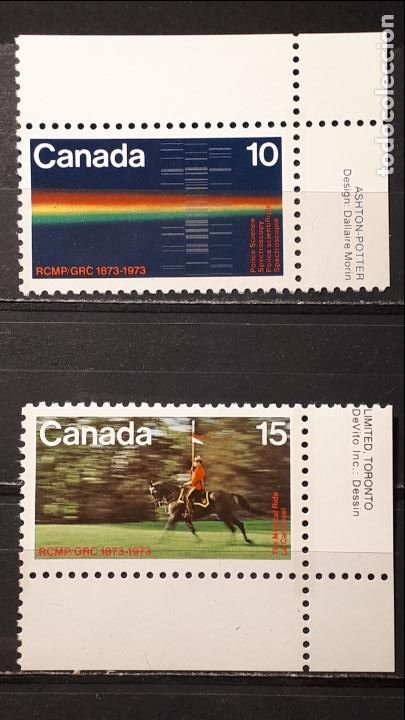 Sellos: CANAD&Aacute; ** A&Ntilde;O 1973. YVERT 496/7 - Foto 1