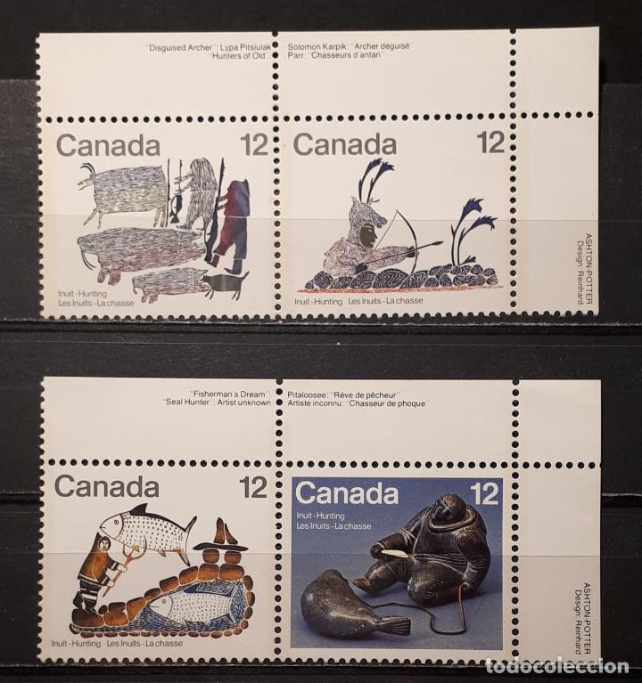 Sellos: CANAD&Aacute; ** A&Ntilde;O 1977. YVERT 646/9 - Foto 1