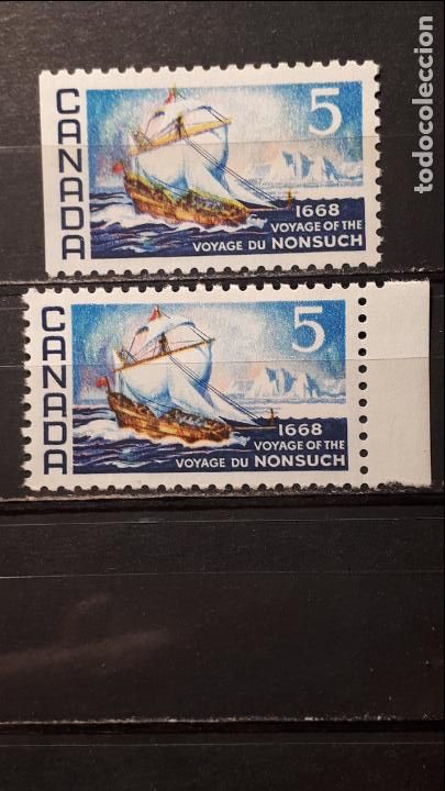 Sellos: CANAD&Aacute; ** A&Ntilde;O 1968. YVERT 403. Pareja - Foto 1