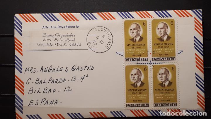 Sellos: CANAD&Aacute; . A&Ntilde;O 1969. CARTA postal . - Foto 2