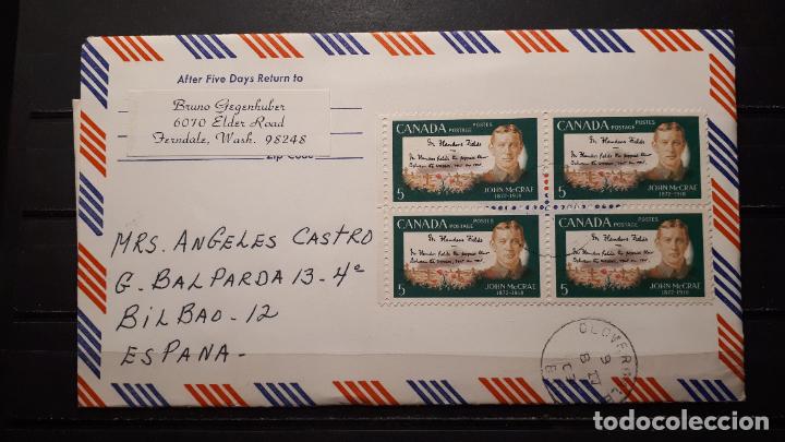 Sellos: CANAD&Aacute; . A&Ntilde;O 1968. CARTA postal . - Foto 1