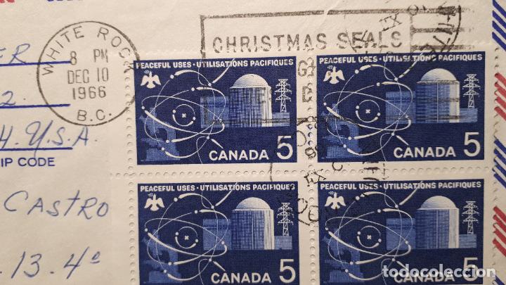 Sellos: CANAD&Aacute; . A&Ntilde;O 1966. CARTA postal . - Foto 1