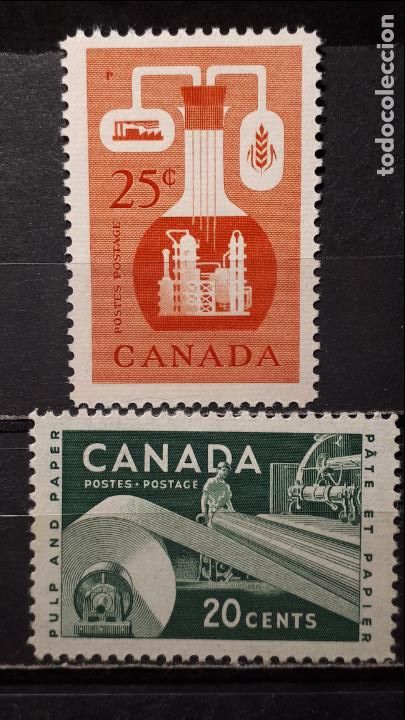 Sellos: CANAD&Aacute;. A&Ntilde;O 1956 **. YVERT 289/90 - Foto 1