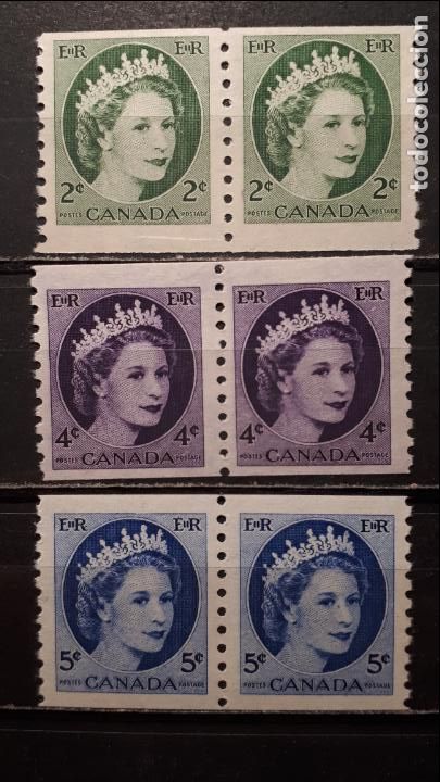 Sellos: CANAD&Aacute;. A&Ntilde;O 1954 */* *. Yvert 268a/71a - Foto 1