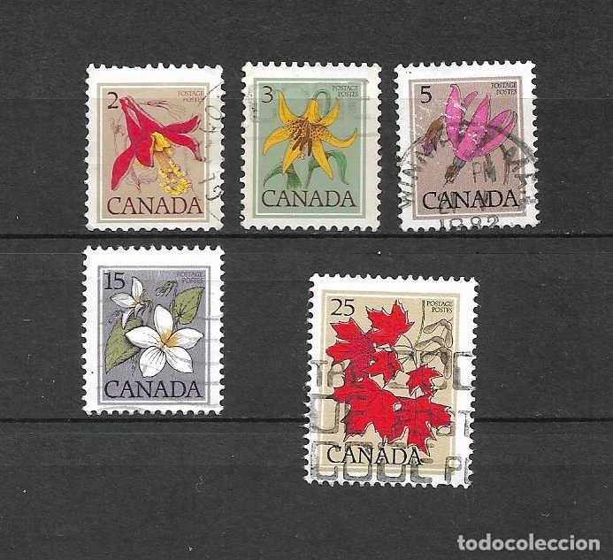 Sellos: flores de Canad&aacute;. a&ntilde;os 1977/79 - Foto 1