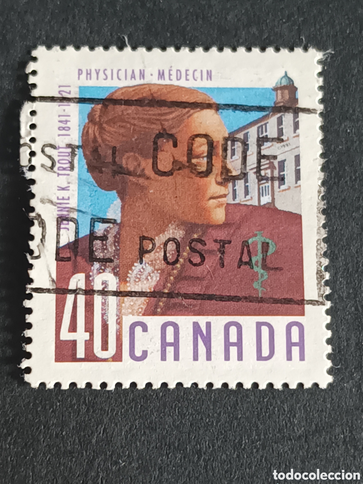 Sellos: CANAD&Aacute;. SELLO USADO. - Foto 1