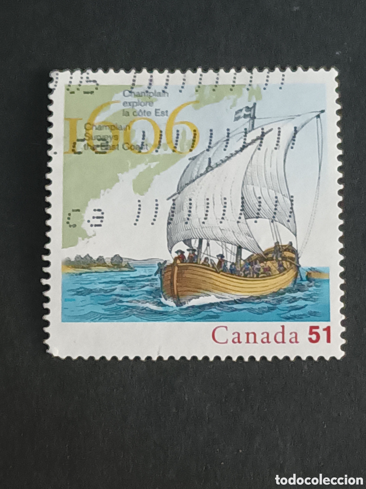 Sellos: CANAD&Aacute;. SELLO USADO. - Foto 1