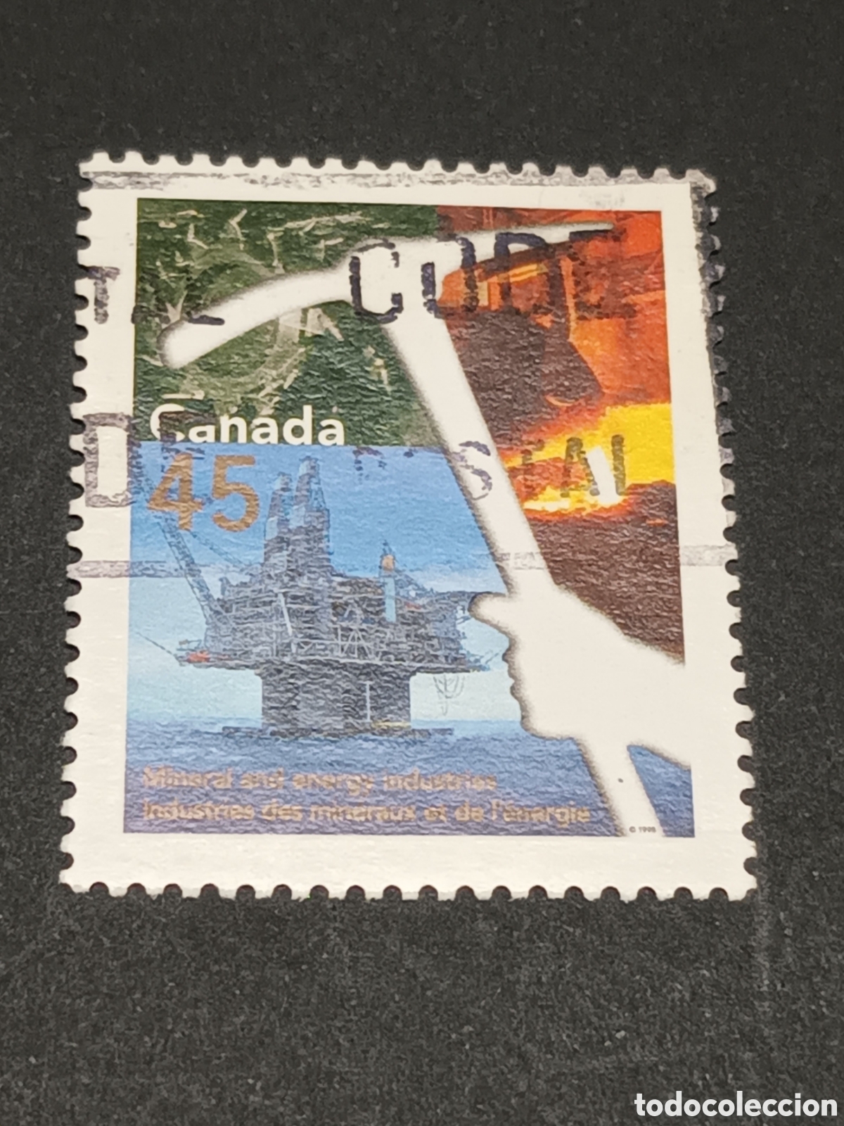 Sellos: CANAD&Aacute;. SELLO USADO. - Foto 1