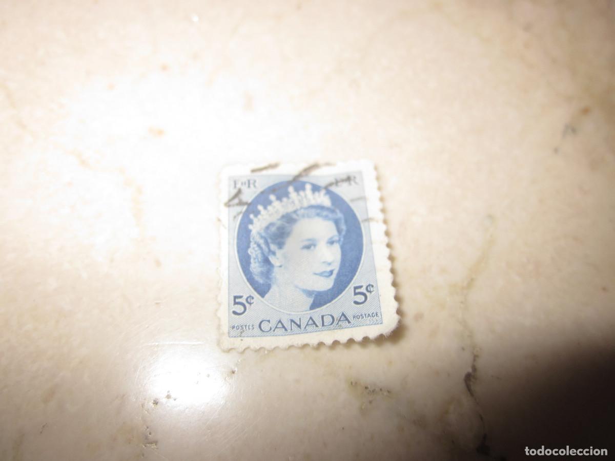 Sellos: SELLO 5 C CANADA - REINA ISABEL - Foto 1