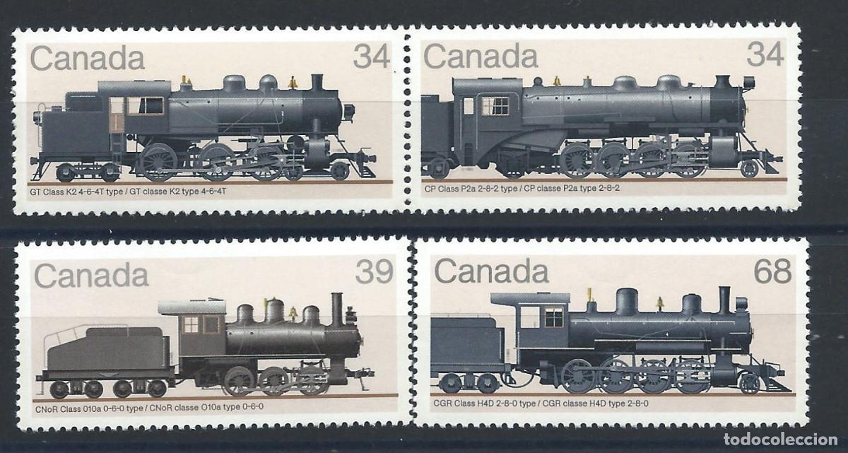 Sellos: Canada N&deg;940/43** (MNH) 1985 - Locomotives - Foto 1