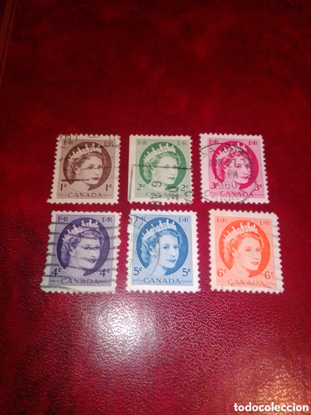 Sellos: Canad&aacute; 337 342 Isabel II completa - Foto 1