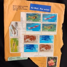 Sellos: DM)1981, CANADA, COVER WITH CANADIAN AVIATION STAMPS, DE HAVILLAND TIGER MOTH, CANADAIR CL-41 TUTOR,
