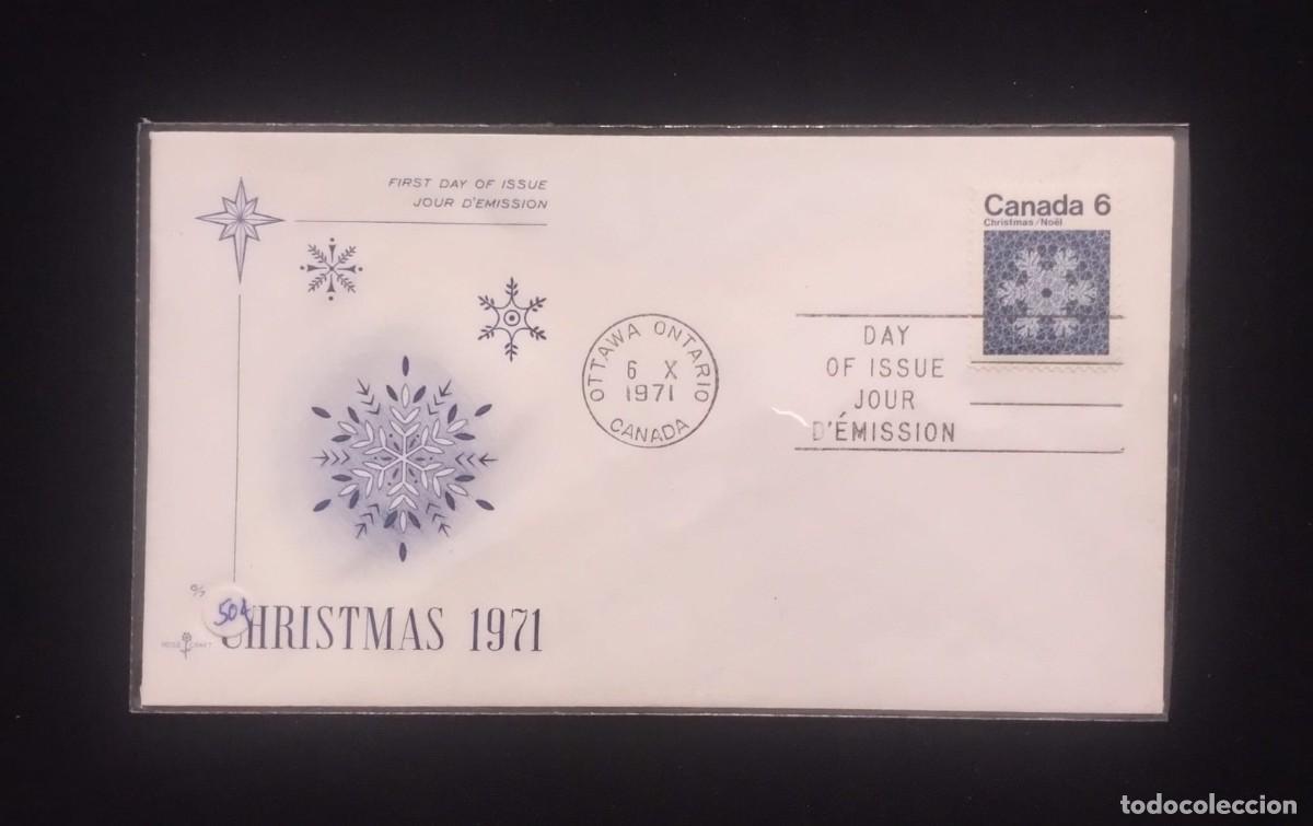 Sellos: D)1971, CANADA, FIRST DAY COVER, ISSUE, CHRISTMAS, FDC - Foto 1