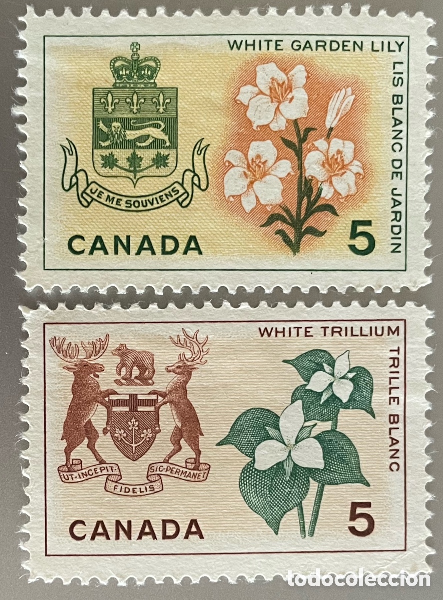 Sellos: Canad&aacute;. Escudos provinciales. 1964 - Foto 1