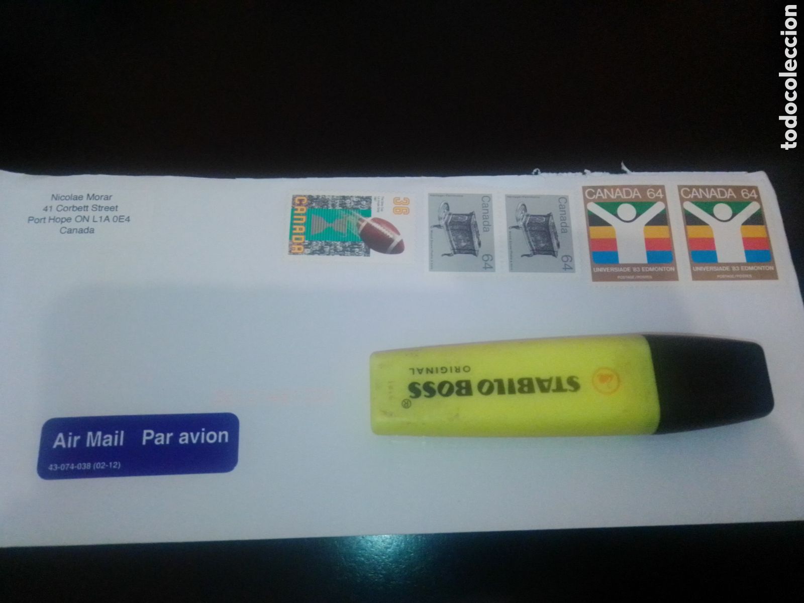 Sellos: Sobre franqueado Canad&aacute; - Foto 1