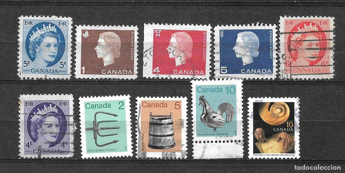 Sellos: canada 10 sellos usado - 20/20 - Foto 1