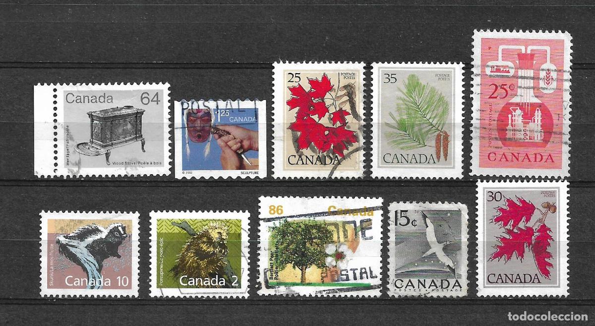 Sellos: canada 10 sellos usado - 20/20 - Foto 1