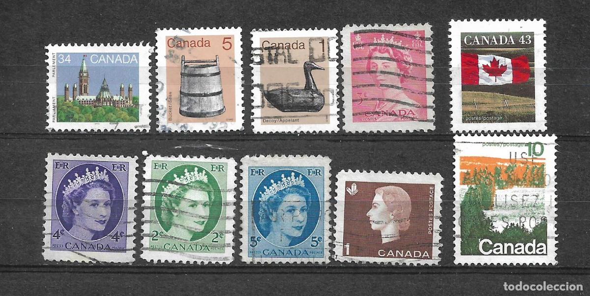 Sellos: canada 10 sellos usado - 20/20 - Foto 1