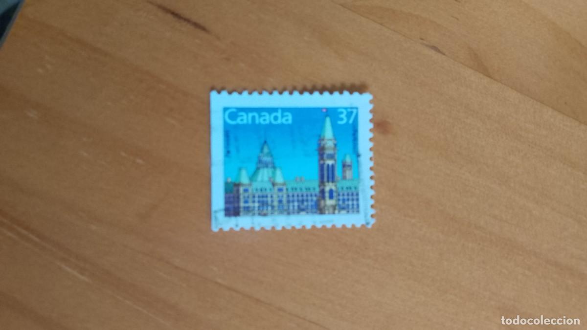 Sellos: CANAD&Aacute; - V/F 37 - A&Ntilde;O 1988 - EDIFICIO DEL PARLAMENTO - Foto 1