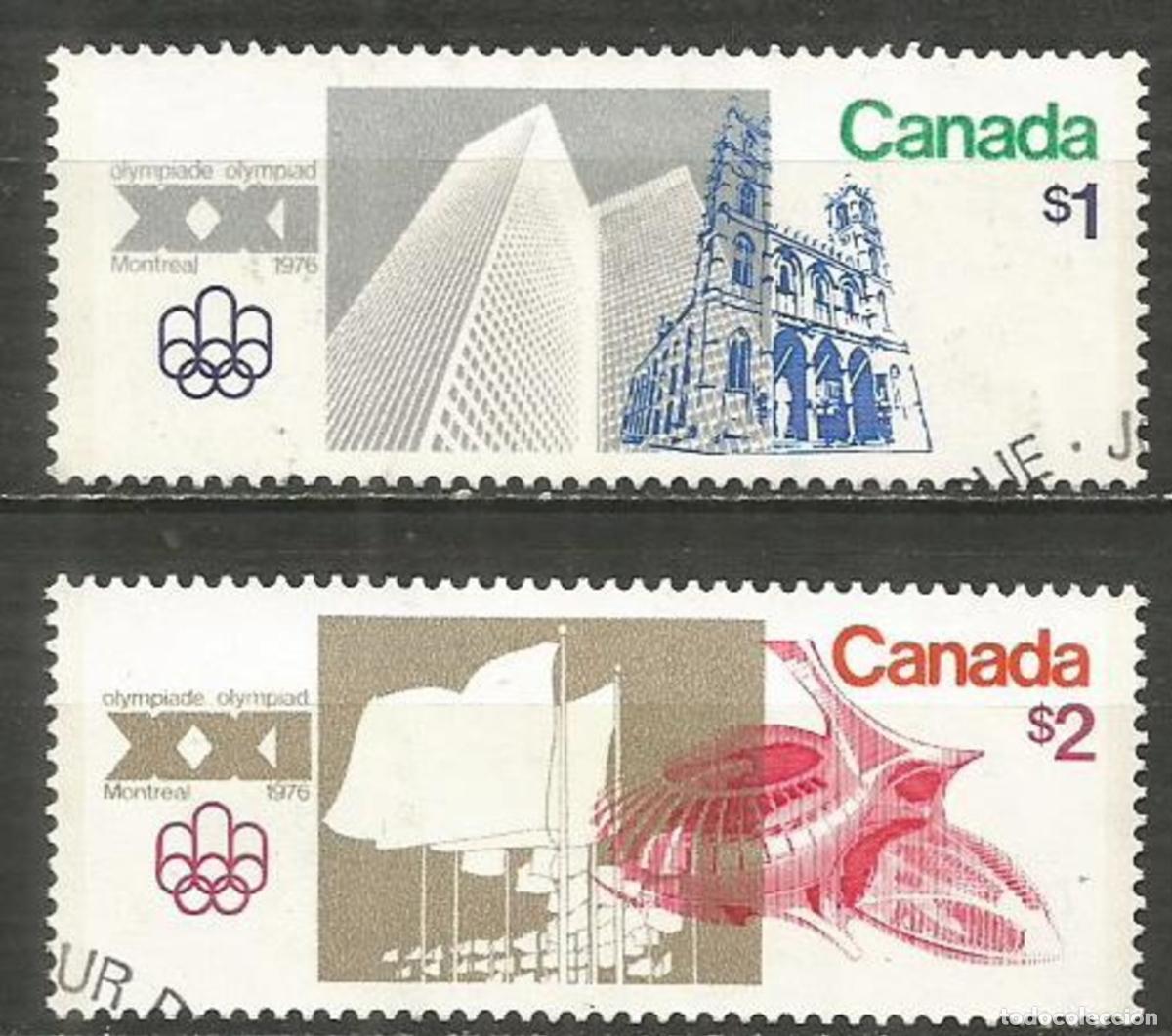 Sellos: CANADA YVERT NUM. 598/599 SERIE COMPLETA USADA - Foto 1
