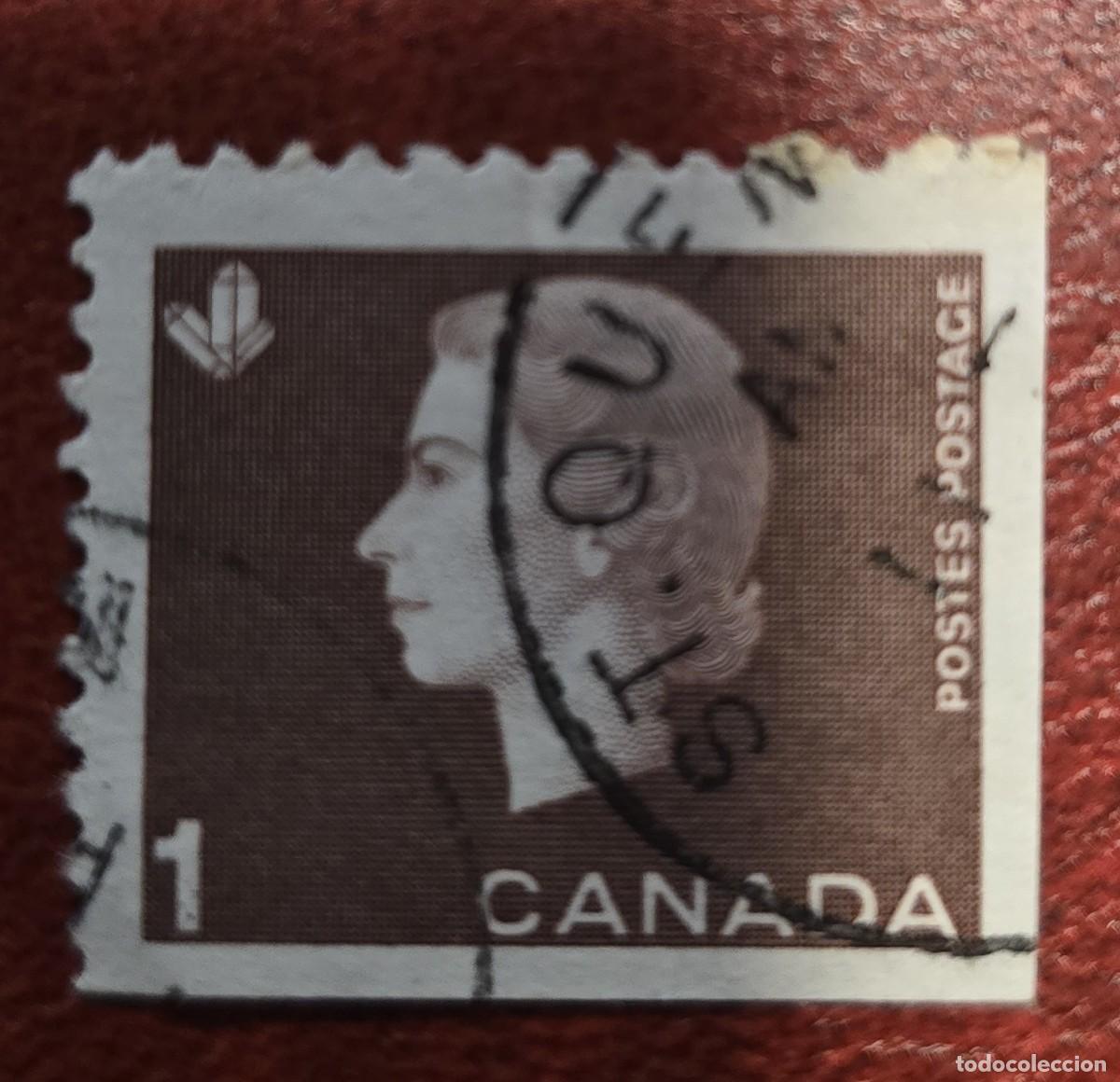 Sellos: SELLO USADO CANADA 1963,ISABEL II - Foto 1