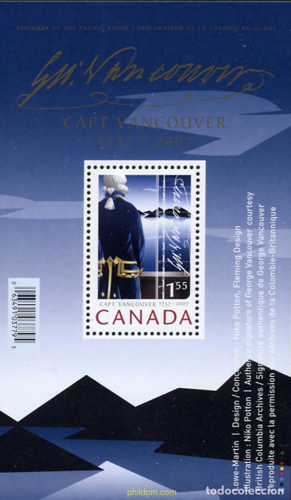 Sellos: 226377 MNH CANADA 2007 CAPITAN VANCOUVER - Foto 1